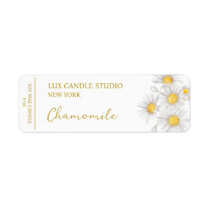 Etiqueta Rótulo da Vela Chamomile