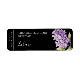 Etiqueta Rótulo da Vela Lilac