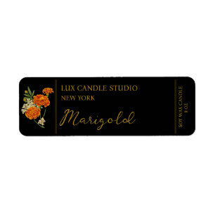 Etiqueta Rótulo da Vela Marigold