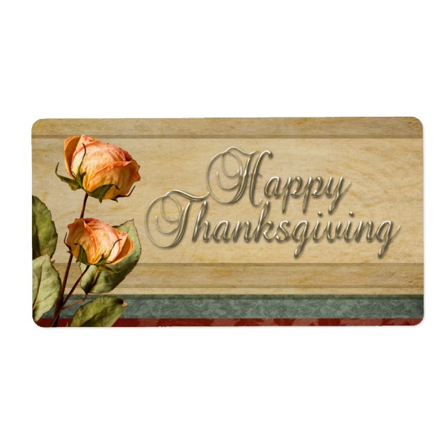 Etiqueta Rótulo das flores secas (Frente)