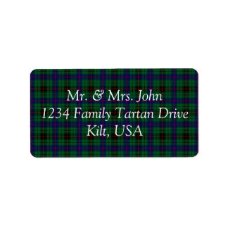 Etiqueta Rótulo Davidson Tartan