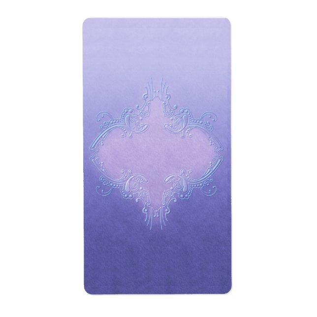 Etiqueta Rótulo de Apotário Roxo bonito (Frente)