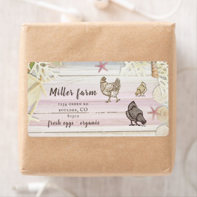 Etiqueta Rótulo de Cartonagem de Ovos para Madeira Plank Ma (Insitu)