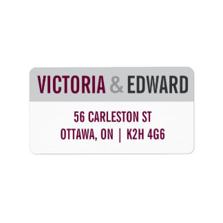 Etiqueta Rótulo de casamento de fontes modernas