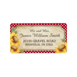 Etiqueta Rótulo de Casamento de Picnic País Russo