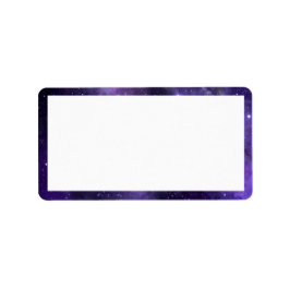 Etiqueta Rótulo de Casamento Roxo do Céu Noturno