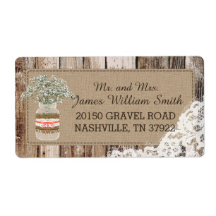 Etiqueta Rótulo de Casamento Russo do Rendimento do Bebê da