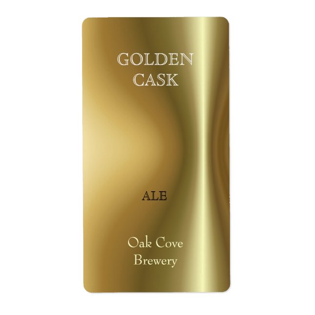 Etiqueta Rótulo de Cerveja do Copper Bottle (Frente)