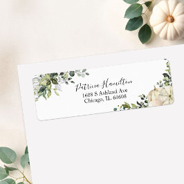 Etiqueta Rótulo de Chuveiro de Noiva de Abóbora Verde