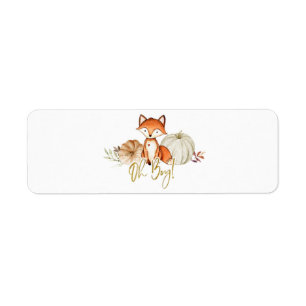 Etiqueta Rótulo de Cigarro Pumpkin Fox Oh Boy Pumpkin