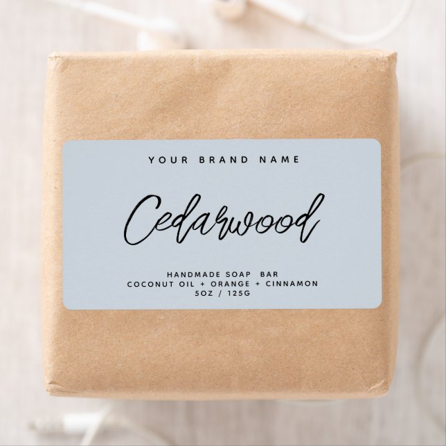 Etiqueta Rótulo de cosmético elegante simples de sabão mode (Insitu)