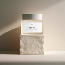 Rótulo de Creme Facial em Pote Pequeno