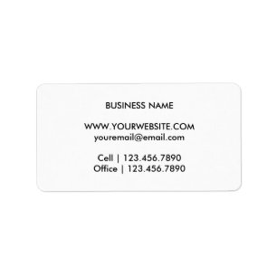 Etiqueta Rótulo de devolução monograma simples