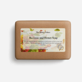 Etiqueta Rótulo de Embalagem de Sabonete Flor de Mel Abelha