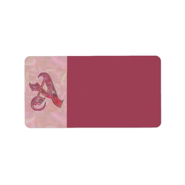 Etiqueta Rótulo de Endereço Carta A (Frente)