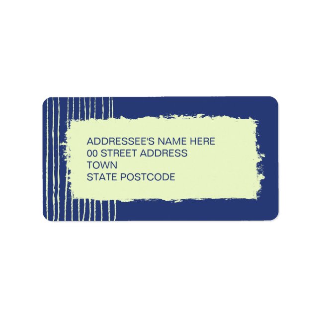 Etiqueta Rótulo de Endereço Curinga (Frente)