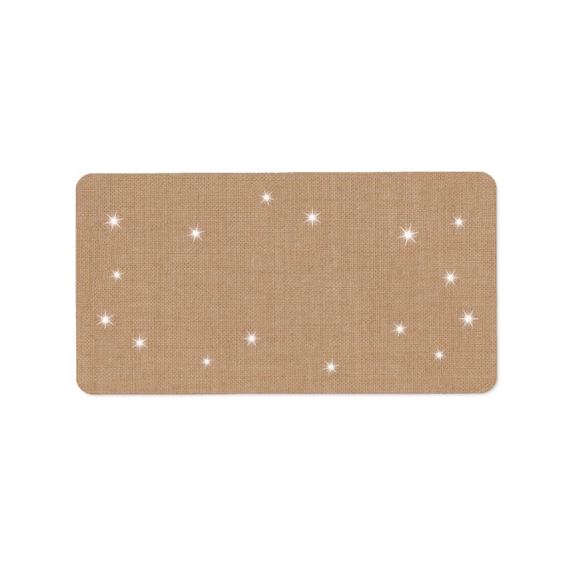 Etiqueta Rótulo de Endereço das Luzes Espontadas (Frente)