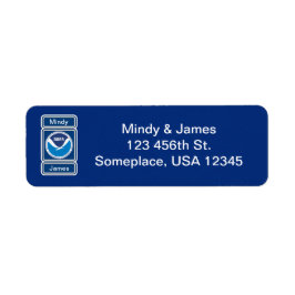 Etiqueta Rótulo de Endereço de Casamento NOAA