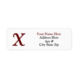 Etiqueta Rótulo de endereço de devolução clássico