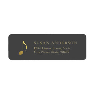 Etiqueta Rótulo de Endereço de Devolução da Oitava Nota Dou