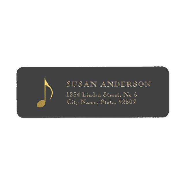 Etiqueta Rótulo de Endereço de Devolução da Oitava Nota Dou (Frente)