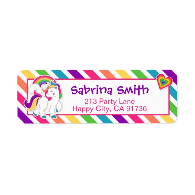 Etiqueta Rótulo de Endereço de Devolução de Aniversário do  (Frente)