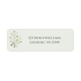 Etiqueta Rótulo de Endereço de Devolução de Casamento de Ja