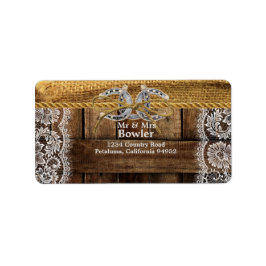 Etiqueta Rótulo de Endereço de Devolução de Casamento Ocide