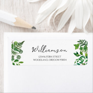 Etiqueta Rótulo de Endereço de Devolução de Casamento Perso