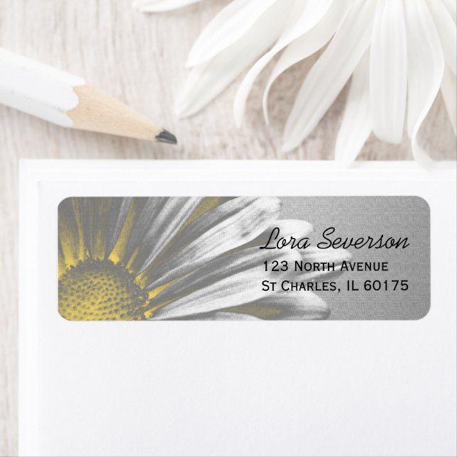 Etiqueta Rótulo de Endereço de Devolução de Destaques Flora (Insitu)