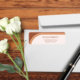 Etiqueta Rótulo de Endereço de Devolução de Tipografia Arco