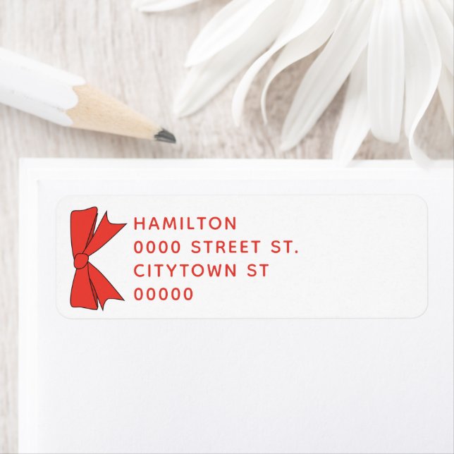 Etiqueta Rótulo de endereço de devolução do Arco vermelho (Insitu)