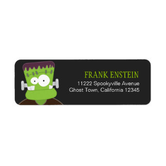 Etiqueta Rótulo de Endereço de Devolução do Monstro do Fran