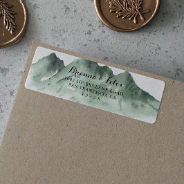 Etiqueta Rótulo de Endereço de Devolução do País Montanha V