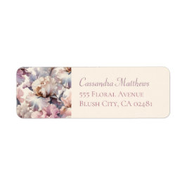 Etiqueta Rótulo de Endereço de Devolução Floral Clássico Ro