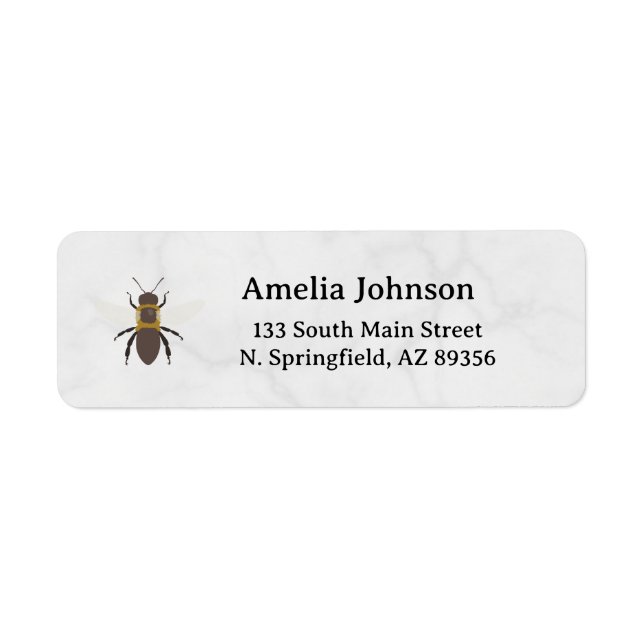 Etiqueta Rótulo de Endereço de Devolução Honey Business (Frente)