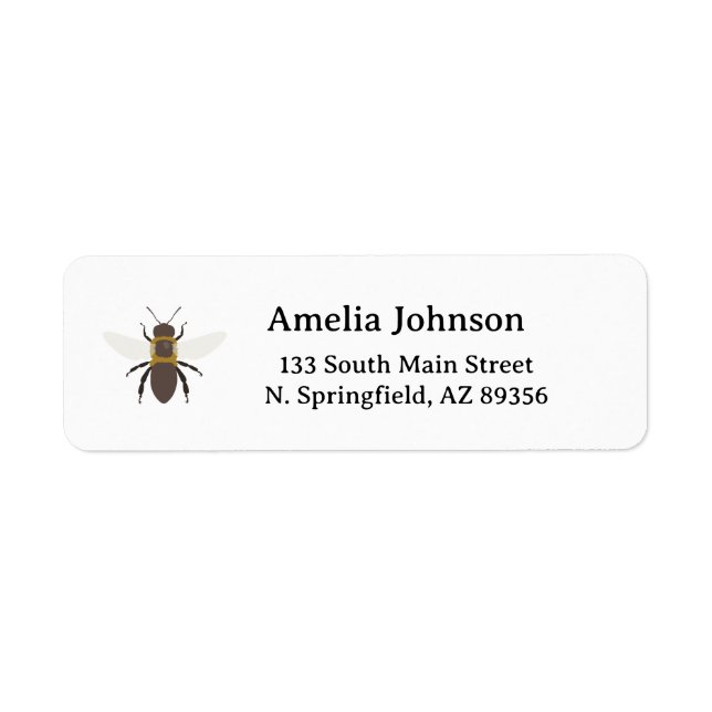 Etiqueta Rótulo de Endereço de Devolução Honey Business (Frente)