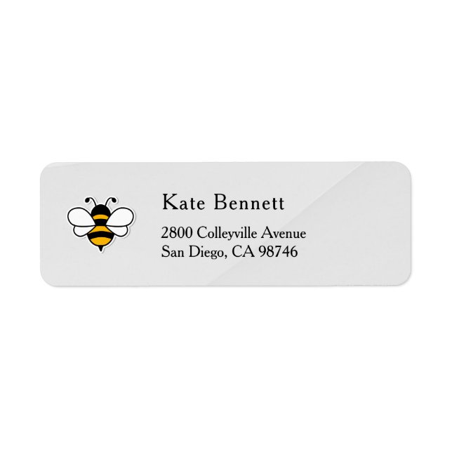 Etiqueta Rótulo de Endereço de Devolução Honey Business (Frente)
