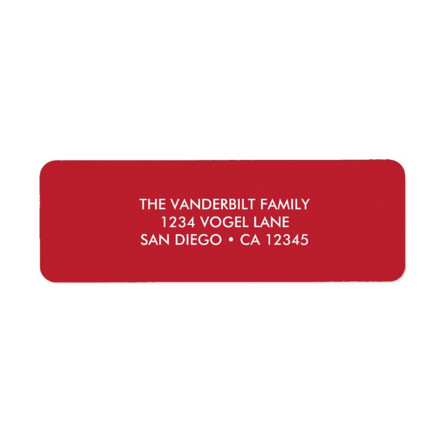 Etiqueta Rótulo de Endereço de Devolução no Berry (Frente)