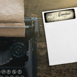 Etiqueta Rótulo de Endereço de Devolução Tipografia de Bilh