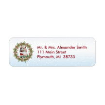 Rótulo de Endereço de Exath e Papais noeis