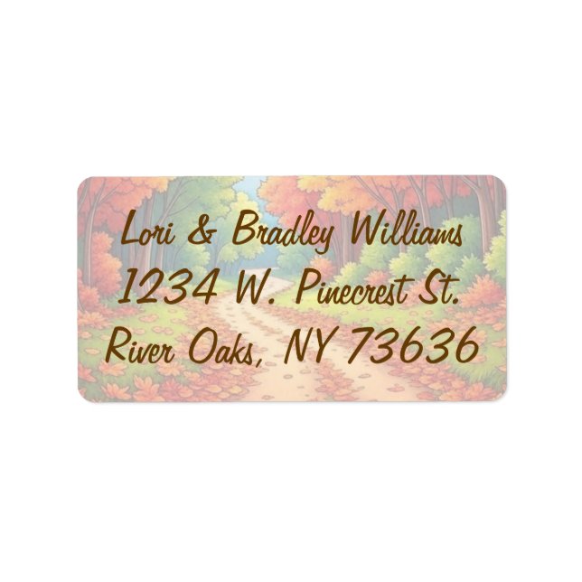 Etiqueta Rótulo de Endereço de Fall (Frente)