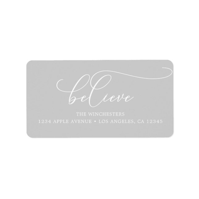 Etiqueta Rótulo de Endereço de Feriado de Credo (Frente)