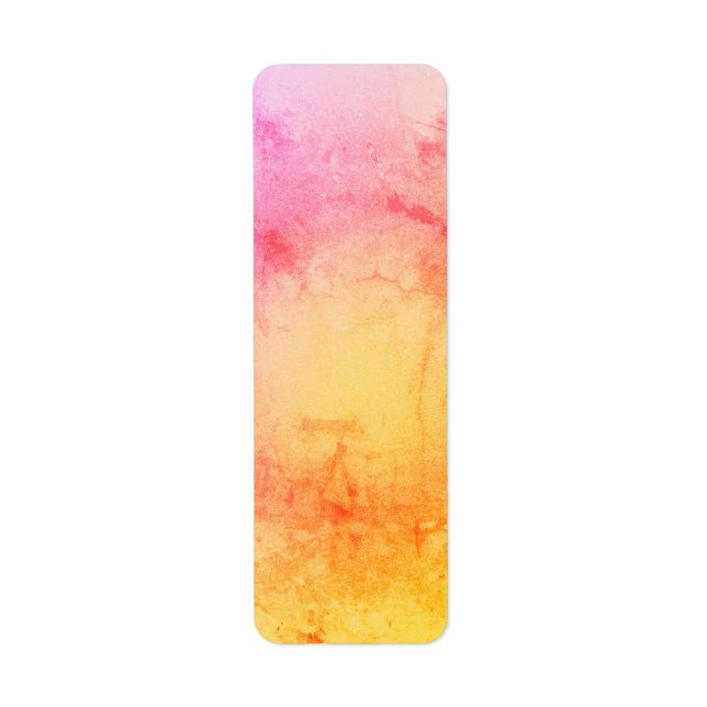Etiqueta Rótulo de Endereço de Marble Sunset (Frente)