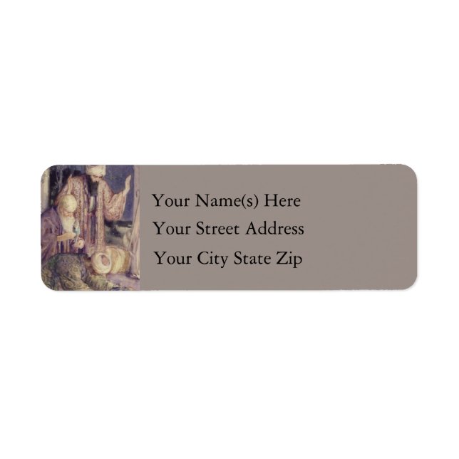 Etiqueta Rótulo De Endereço De Natal De Três Kings (Frente)