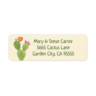 Etiqueta Rótulo de endereço de Pear Cactus