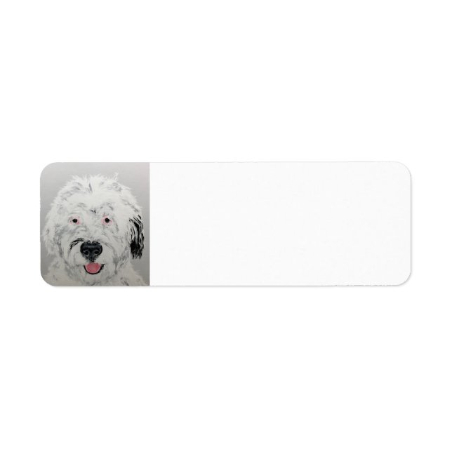 Etiqueta Rótulo de Endereço de Remessa Sheepdog (Frente)