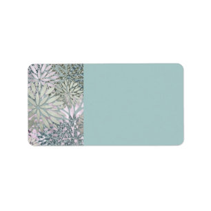 Etiqueta Rótulo de endereço de retorno das flores de Dahlia