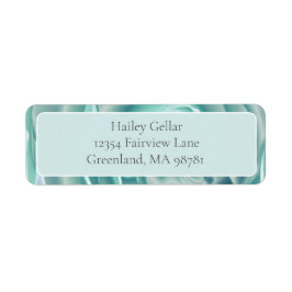 Etiqueta Rótulo de Endereço de Retorno de Emissão de Rosa V