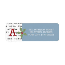 Rótulo de Endereço de Retorno de Natal para Banner